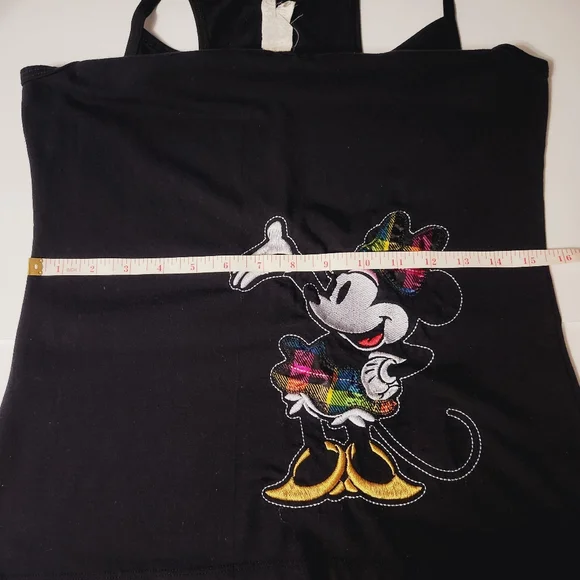 Disney Black Minnie Mouse Vneck Tank Top - Picture 8 of 11